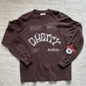 HEARTBEAT MOTOCROSS SHIRT (ESPRESSO) Cherry LA